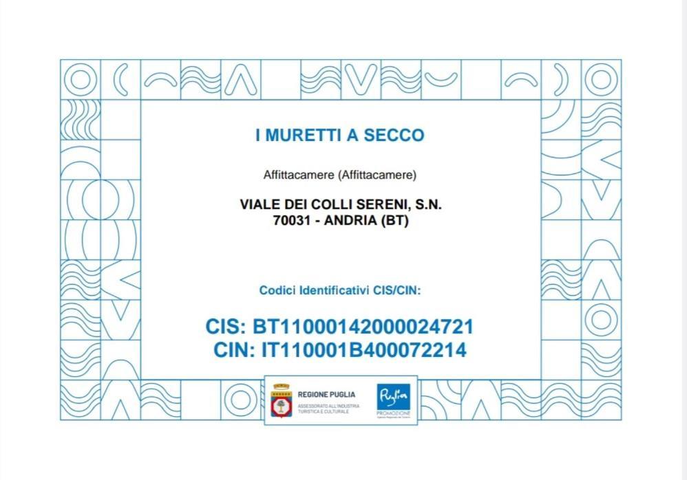 I Muretti A Secco B&B Castel Del Monte (Apulia) Exterior foto